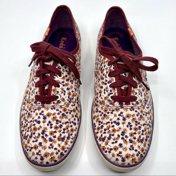 KEDS Champion Canvas Floral Sneakers Women’s Size 9.5 - Picture 2 of 10